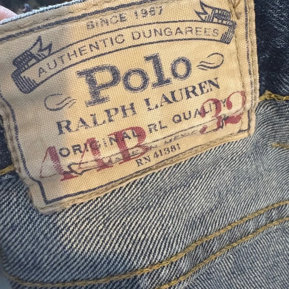 Polo Ralph Lauren Hampton Straight Mens‎ Blue Wash Denim Jeans Size 44Bx32